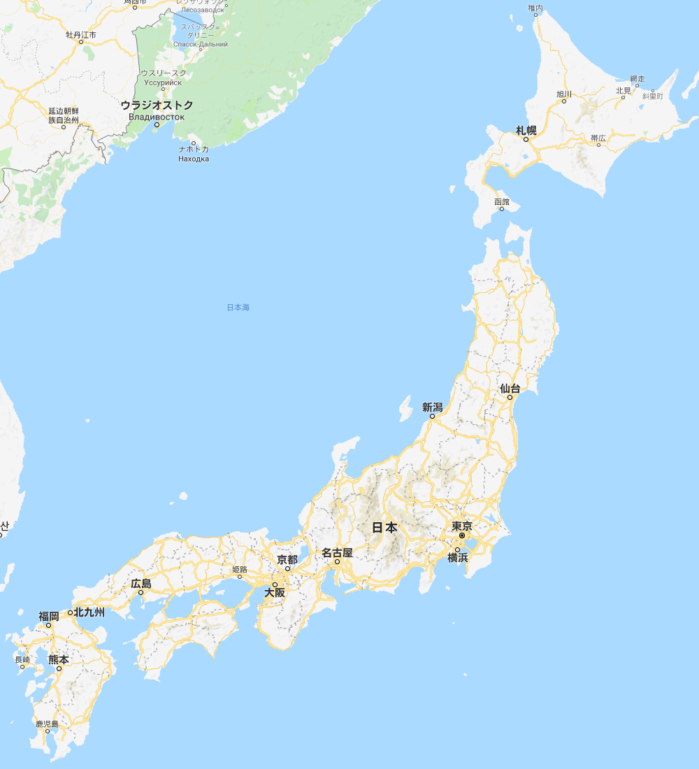 東西南北 日本は東京一極集中だというけれど Google Mapでヨーロッパの国と比較すると 交通網だけはあ Mastodon Klanath Server